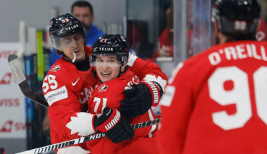 Sharks' Macklin Celebrini receives individual awards at hockey worlds