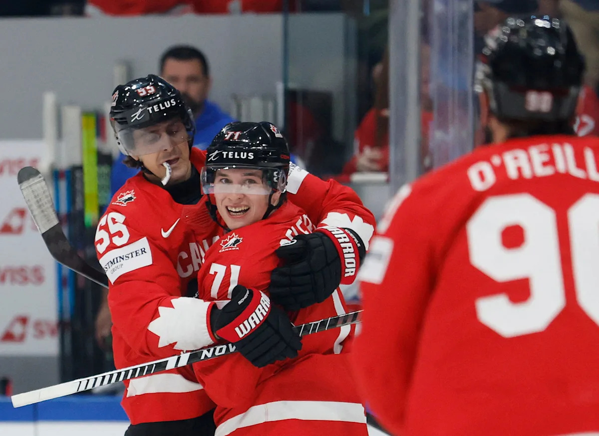 Sharks' Macklin Celebrini receives individual awards at hockey worlds