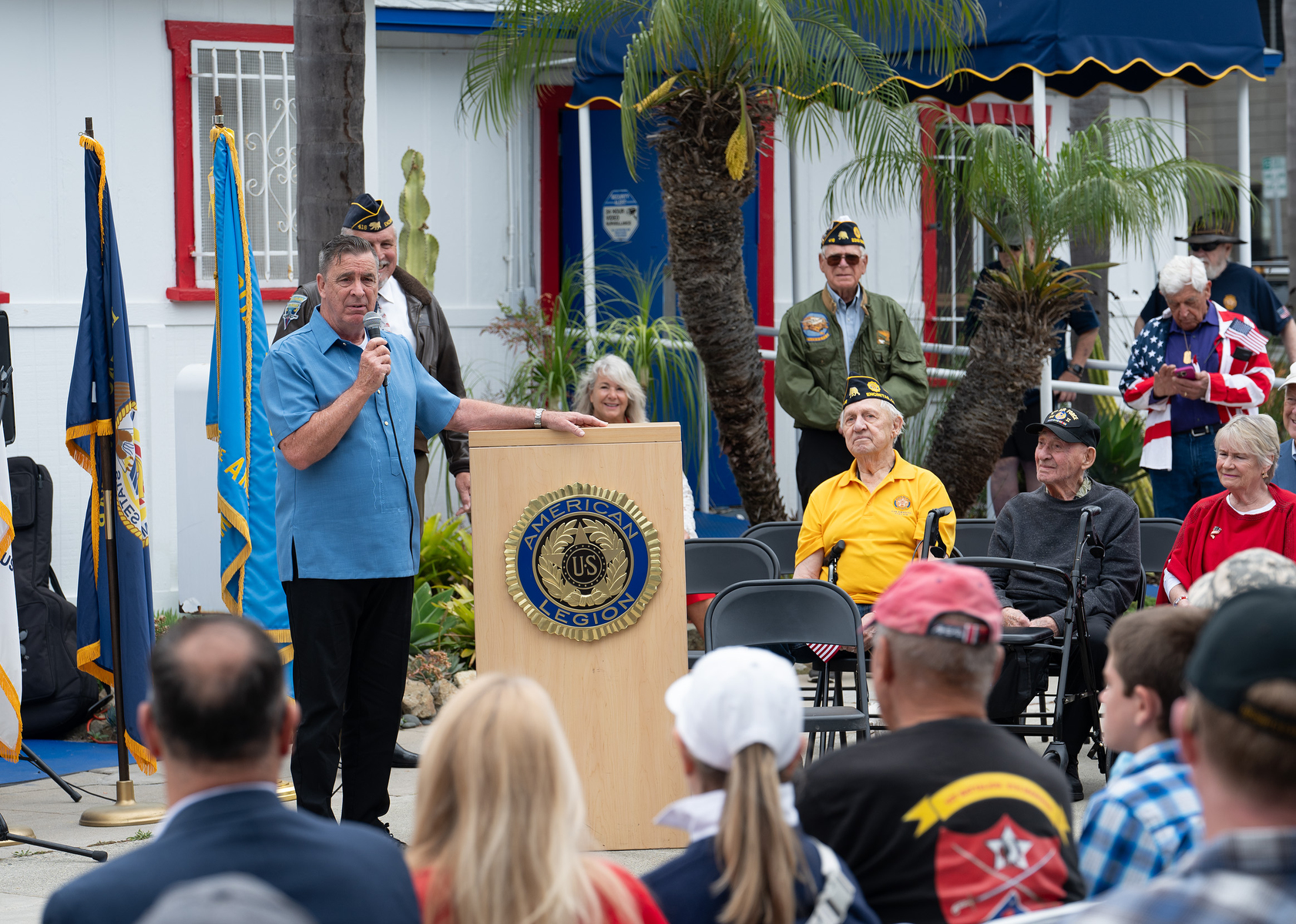 Guest speaker Gary McLean speaks about the importance of remembering...