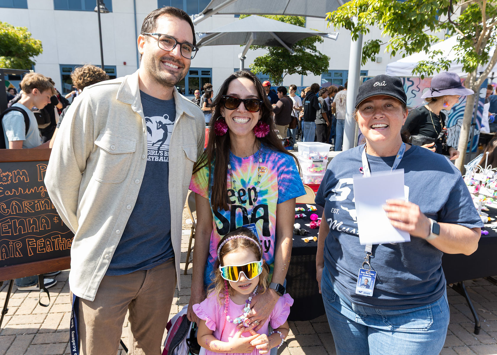 Teachers Will Raschke, Ellen di Cristina, and Kim Kuzma with...