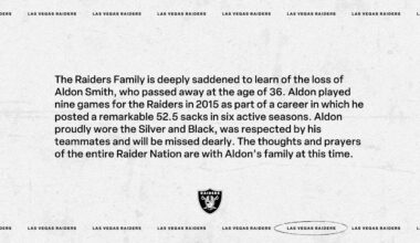 Raiders mourn the passing of Aldon Smith
