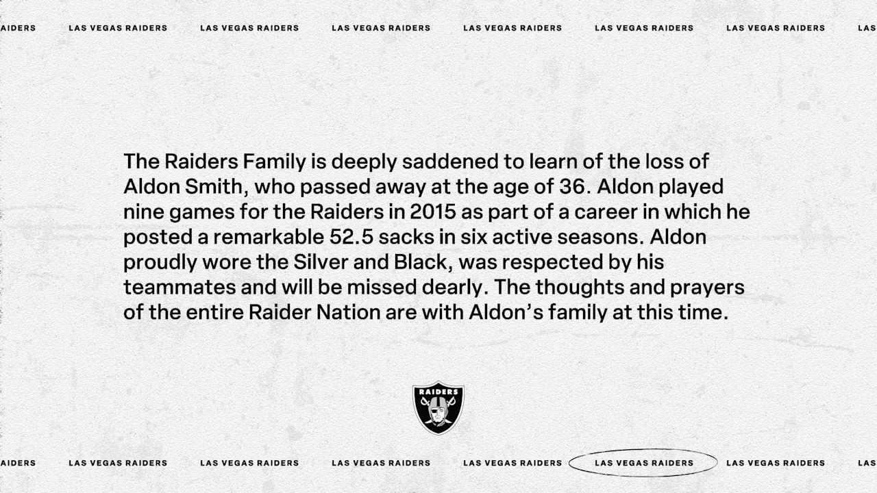 Raiders mourn the passing of Aldon Smith