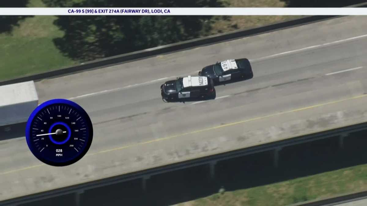 Sacramento police chase stolen patrol vehicle, detain man