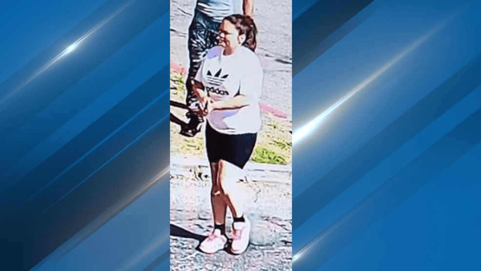 The Bakersfield Police Department is asking for the community’s help in identifying a woman accused of driving a red 2009 Ford Mustang into the door of a Super 8 Motel room and taking items. PHOTO: BPD