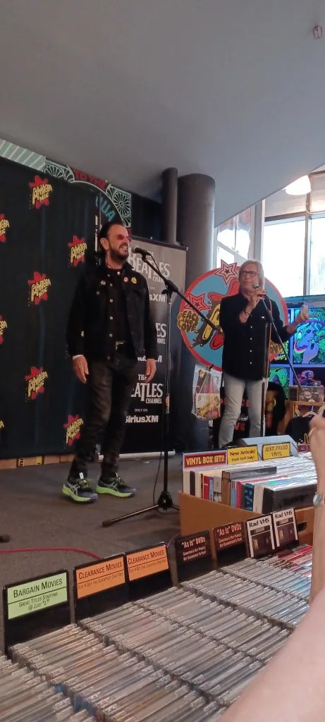 Chris and Ringo at the iconic Amoeba Music in Hollywood Obtained by the CA Post