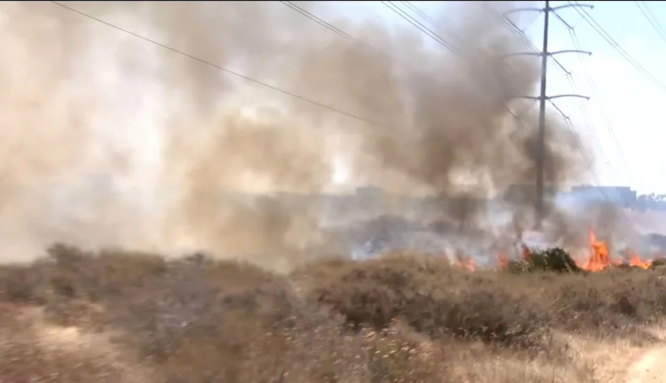 No injuries or damage had been reported as of Monday morning. The cause of the fire was not immediately known. CBS 8
