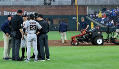 Giants vs. Braves postponed, doubleheader scheduled for Wednesday