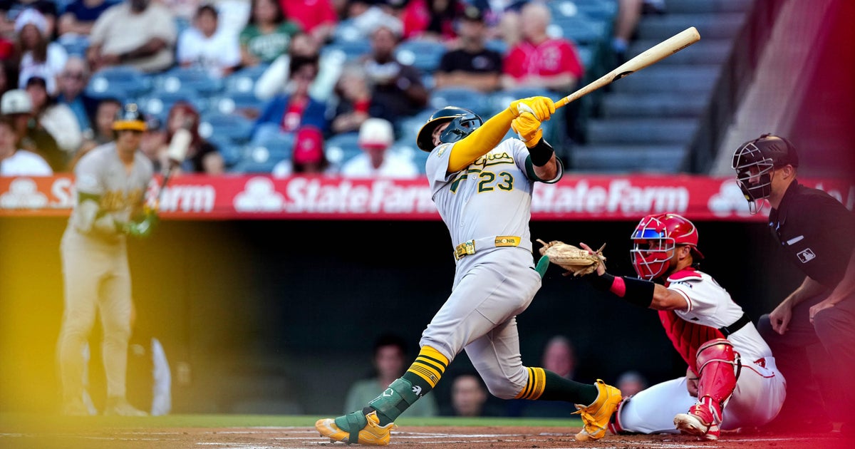 Langeliers caps 7-run 5th inning that boosts Athletics over Angels 9-3