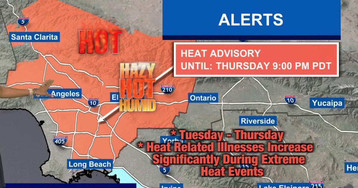 Southern California heat advisory: NWS warns of rising temps, humidity, and isolated storm risks