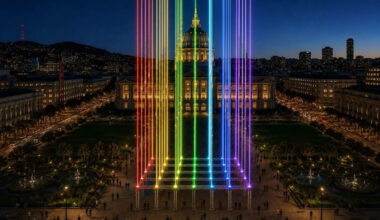 San Francisco's sky will glow with 49 colored beams for two weeks. Here's why