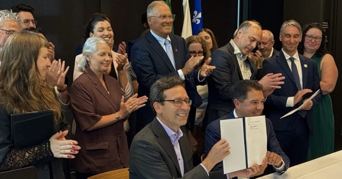 Washington signs deal to link carbon market with California, Quebec – KIRO 7 News Seattle