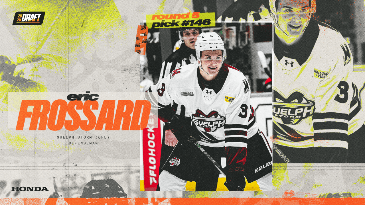 Ducks Select Defenseman Frossard in Fifth Round of NHL Draft