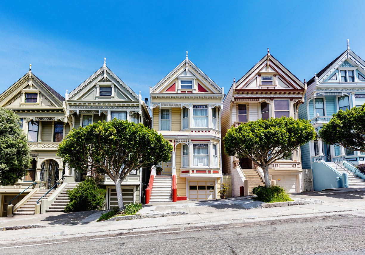 In recent years, prices have roughly doubled for multi-bedroom rentals in San Francisco’s famous Victorian homes, which can be found scattered across neighborhoods including Alamo Square (pictured), Haight-Ashbury and the Mission District