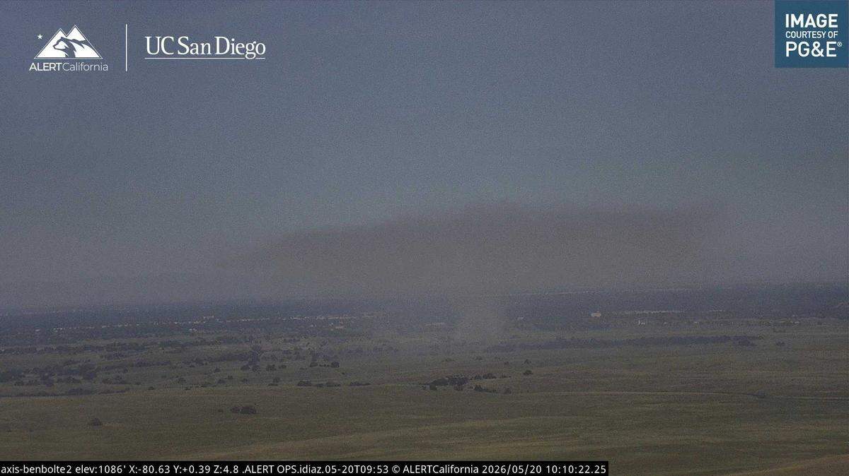 A prescribed burn at the Prairie City State Vehicular Recreation Center Wednesday, May 20, 2026, created smoke seen on AlertCalifornia’s Ben Bolte 2 camera. A prescribed burn at the Prairie City State Vehicular Recreation Center Wednesday, May 20, 2026, created smoke seen on AlertCalifornia’s Ben Bolte 2 camera.