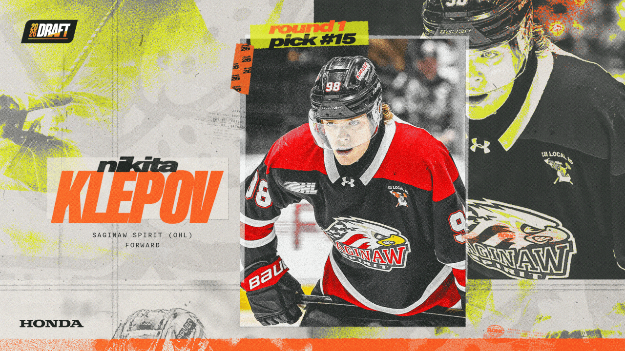 Ducks Select Winger Klepov with 15th Pick of NHL Draft