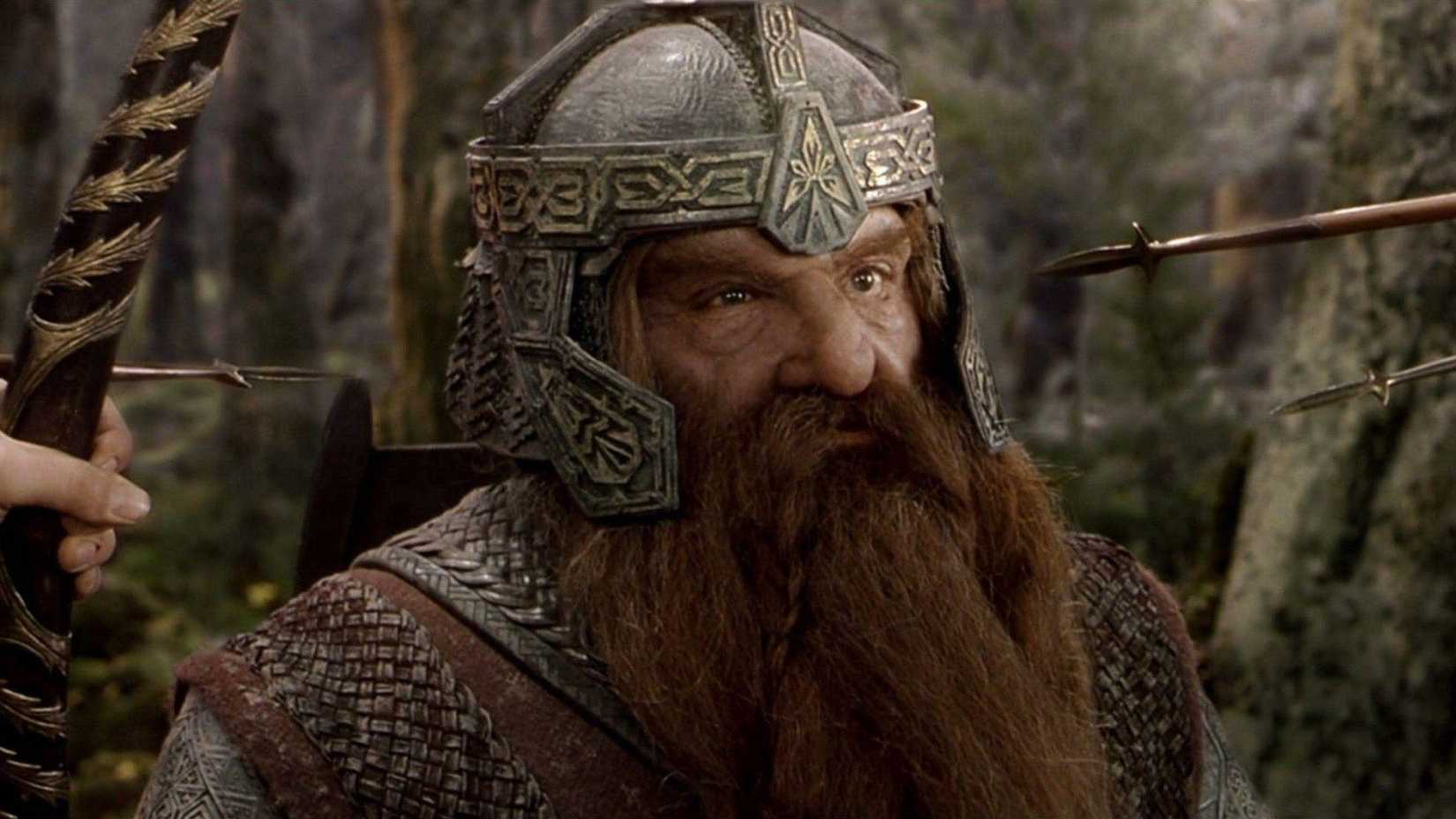 John Rhys-Davies as Gimli in Lord of the Rings