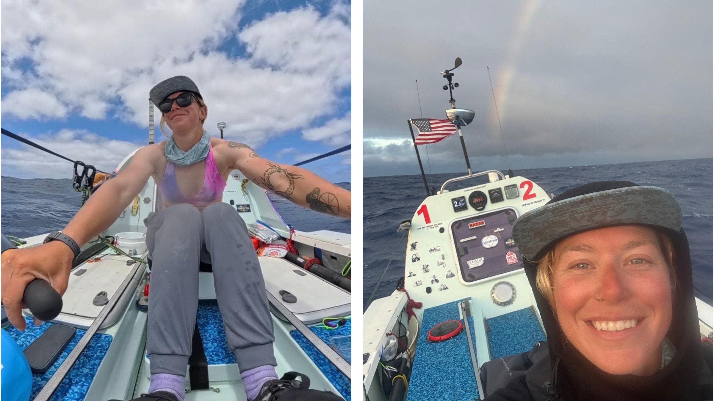 Kelsey Pfendler at sea