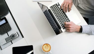man with laptop