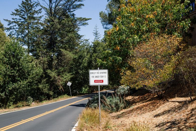 Sign that says fire danger is high