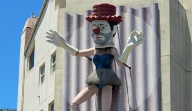 L.A.'s 30-foot Ballerina Clown sculpture isn't going anywhere when the CVS underneath officially closes this July