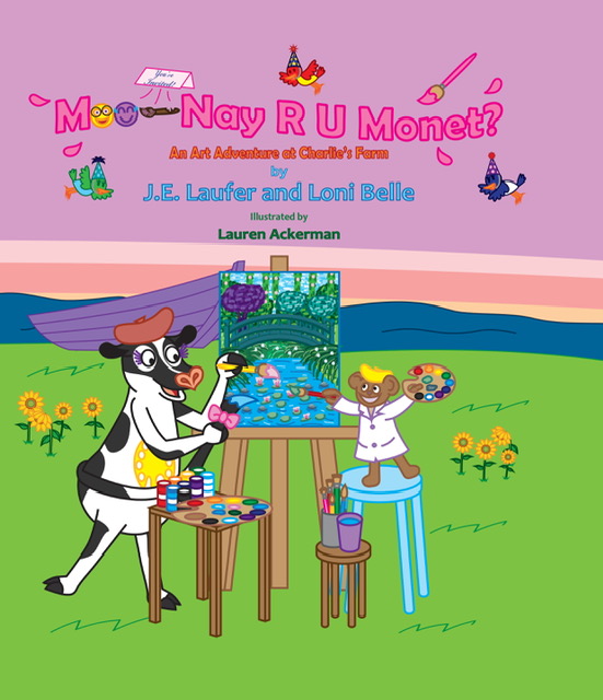 In "Moo-Nay R U Monet?" Moo-Nay the cow wonders if she is like Claude Monet, the French Impressionist painter. (Provided by Loni Belle)