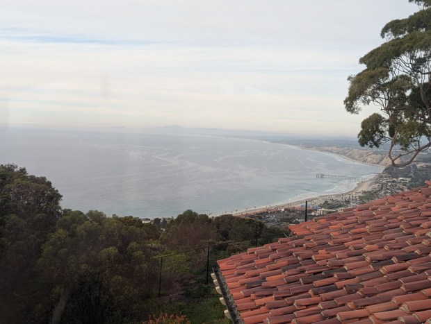 An expansive view of the coast is provided from the historically designated observation tower on the property once owned by Theodor Geisel (aka Dr. Seuss) at 7301 Encelia Drive in La Jolla. (Ashley Mackin-Solomon)