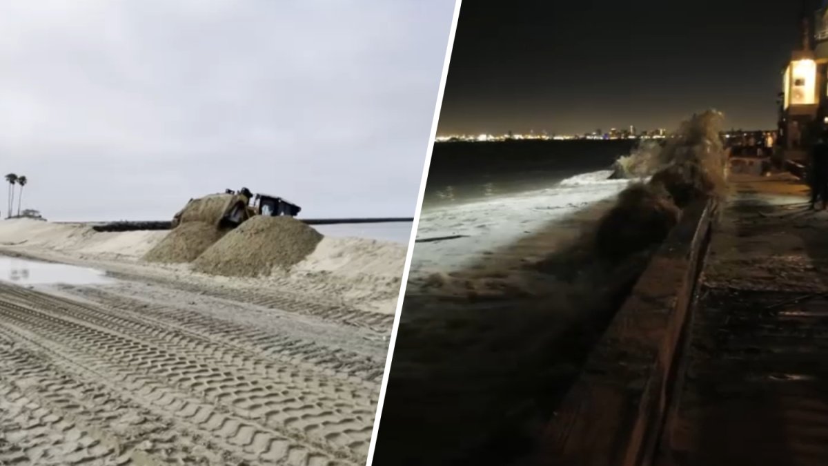 King tides wash away berms in Long Beach – NBC Los Angeles