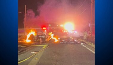 Fiery crash near Modesto leaves 1 dead, multiple injured