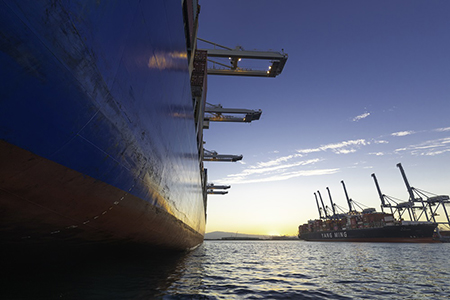 Port beauty shots of ships