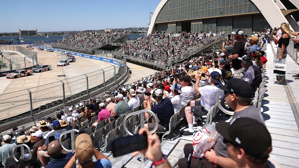 NASCAR fans at Naval Base Coronado