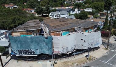 LA's housing hell exposed — as three luxury townhouses sit half-built after 10 years