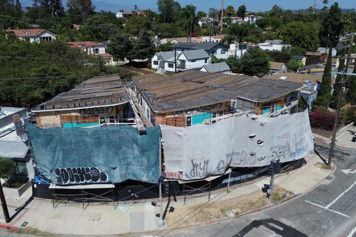 LA's housing hell exposed — as three luxury townhouses sit half-built after 10 years