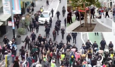 San Francisco’s Trans March turns violent as police clash with marchers over arrests