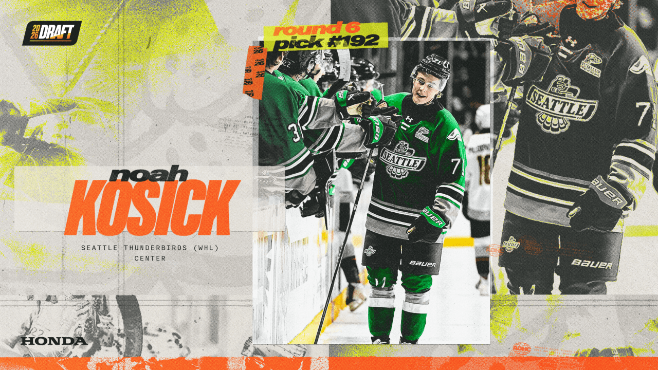 Ducks Select Center Kosick in Sixth Round of NHL Draft