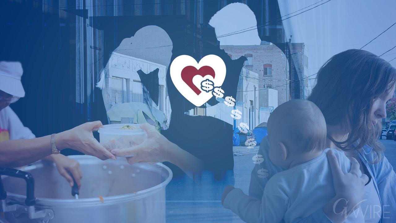 Composite image symbolizing the financial challenges threatening Central California nonprofits.