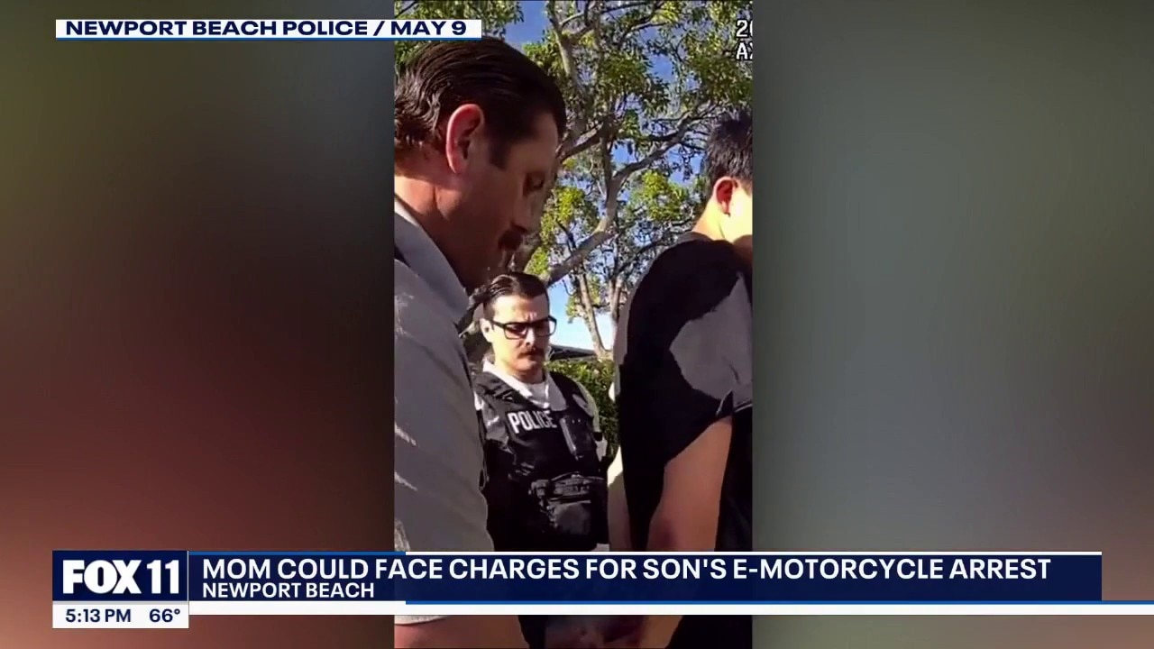 Mom could face charges for son's e-motorcycle arrest