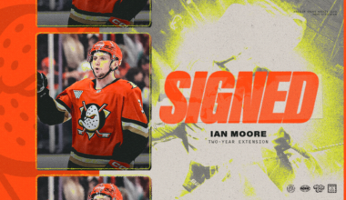 Ducks Sign Moore to Two-Year Contract Extension