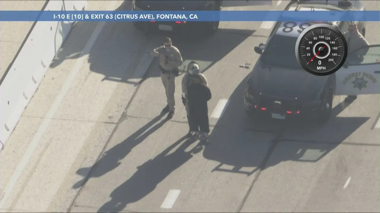Man in custody after dangerous high-speed chase through Southern California