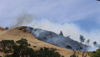 Wildfire near Winters burns 40 acres along Highway 128