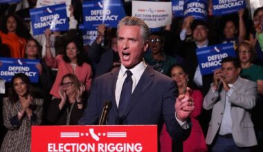 California Gov. Gavin Newsom says Trump's Justice Department is investigating him and his wife