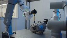A biotic hand is shown attached to a robotic arm working together in this undated image.