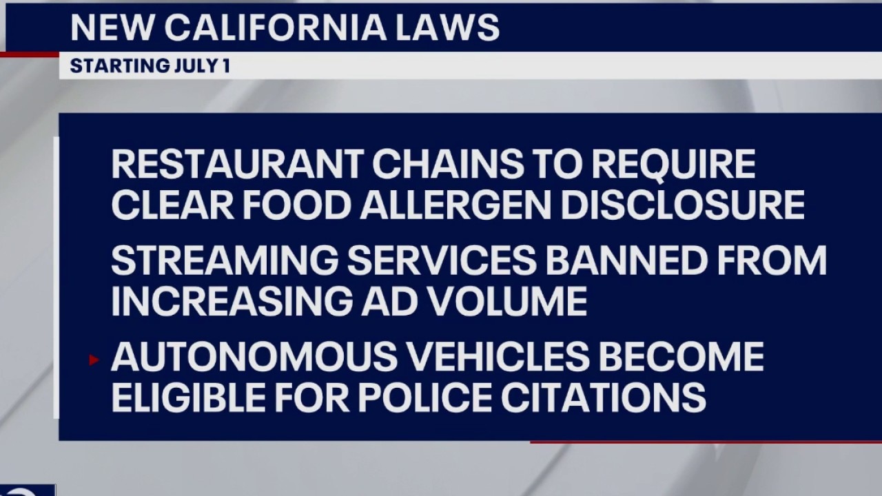 New California laws effective July 1 