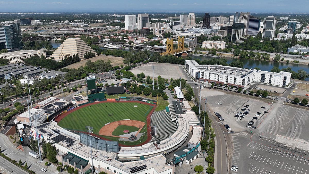 Baseball stadium in Sacramento.