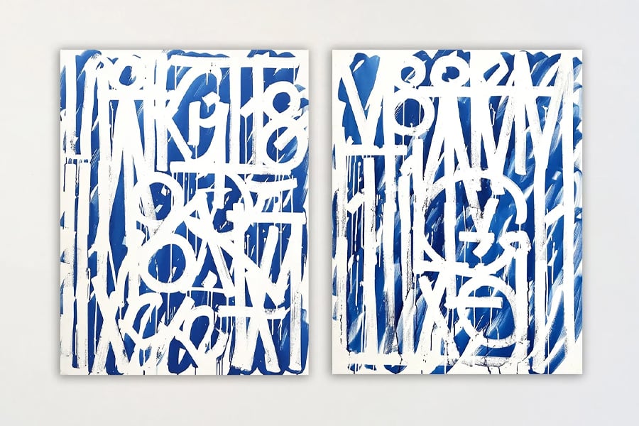 Retna Iridescence Diptych
