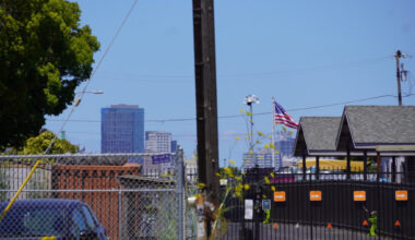 D3 monitoring and strobing the area from within Latitude High school, 2045 Derby Ave, Oakland CA 94601.