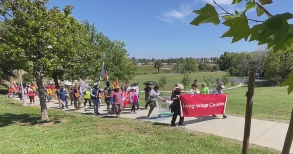 Activists participate in 50-mile trek across Bay Area to protest immigration enforcement