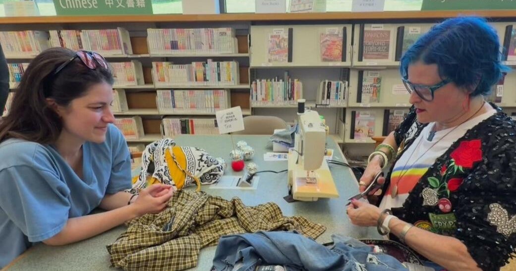 Used clothing gets new life at San Francisco public libraries through free fix-it clinics