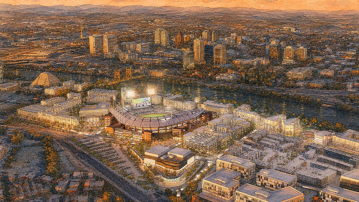 Rendering of Sacramento stadium