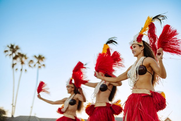 The Traditions of Polynesia hula show is part of the Thursday luau events at the Catamaran Resort Hotel on Mission Bay. (Evans Hotels)