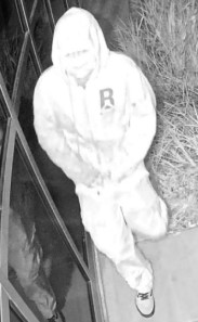 A suspect was caught on surveillance camera destroying locks at Patrick Henry High School on May 26. (San Diego County Crime Stoppers)